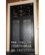 Wrought iron entrance doors