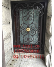 Small wrought iron courtyard gates