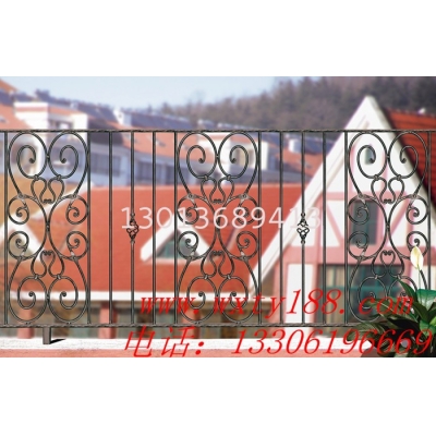 Wrought iron railings