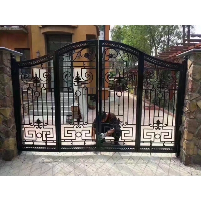 Wrought iron gates